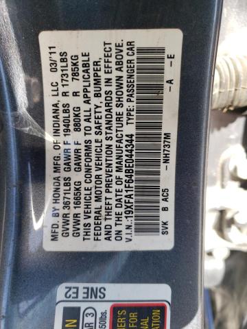 19XFA1F64BE044344 - 2011 HONDA CIVIC LX-S Boz foto 13