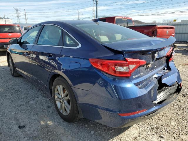 5NPE24AF9HH551021 - 2017 HYUNDAI SONATA SE BLUE photo 2