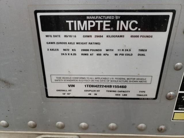 1TDH42224HB155460 - 2017 TIMP HOPPER SILVER photo 10