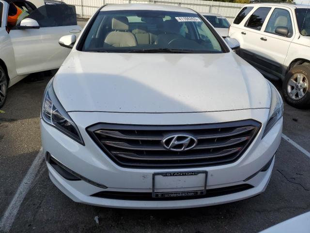 5NPE34AF8FH101824 - 2015 HYUNDAI SONATA SPORT WHITE photo 5