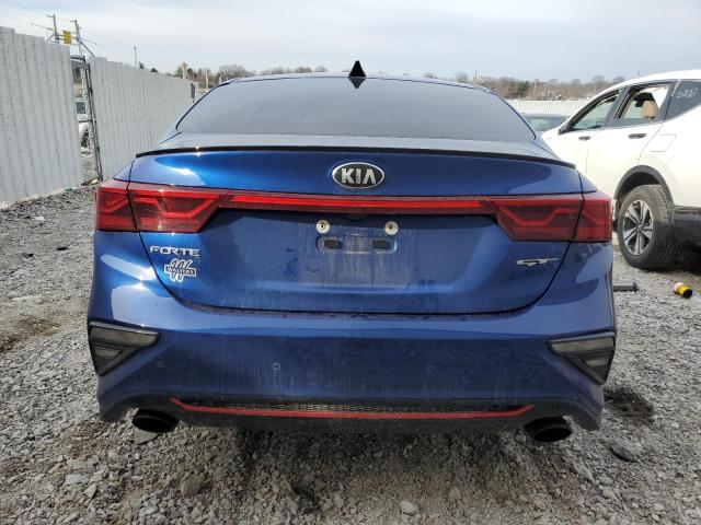 3KPF44AC6ME318488 - 2021 KIA FORTE GT BLUE photo 6