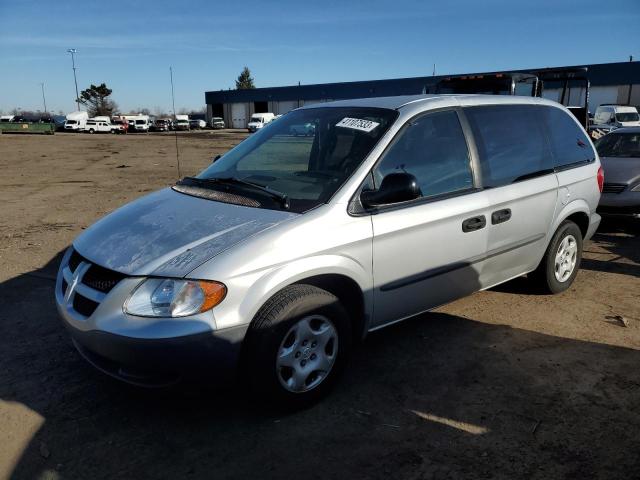 1B4GP15B52B660937 - 2002 DODGE CARAVAN EC SILVER photo 1