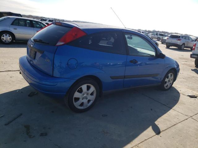 3FAFP31301R139648 - 2001 FORD FOCUS ZX3 BLUE photo 3