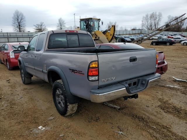 5TBBT44162S242861 - 2002 TOYOTA TUNDRA ACCESS CAB GRAY photo 2