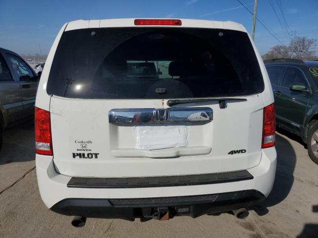 5FNYF4H50FB063313 - 2015 HONDA PILOT EXL WHITE photo 6