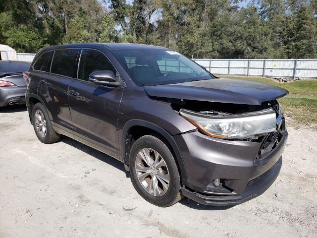 5TDBKRFH2FS188658 - 2015 TOYOTA HIGHLANDER LE GRAY photo 4