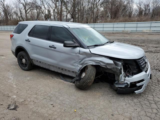 1FM5K8AR1HGC57727 - 2017 FORD EXPLORER POLICE INTERCEPTOR SILVER photo 4