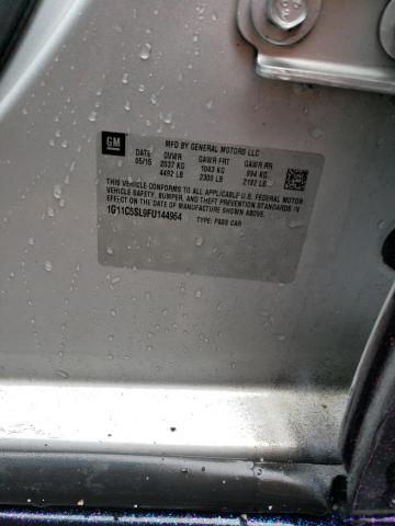 1G11C5SL9FU144964 - 2015 CHEVROLET MALIBU 1LT Violet photo 12