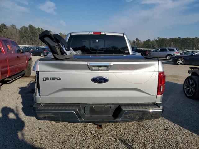 1FTEW1EG9HKC68674 - 2017 FORD F150 SUPERCREW SILVER photo 6