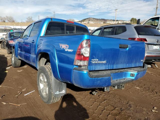 3TMLU4ENXBM066309 - 2011 TOYOTA TACOMA DOUBLE CAB BLUE photo 2