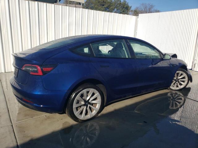 5YJ3E1EA4PF433452 - 2023 TESLA MODEL 3 BLUE photo 3