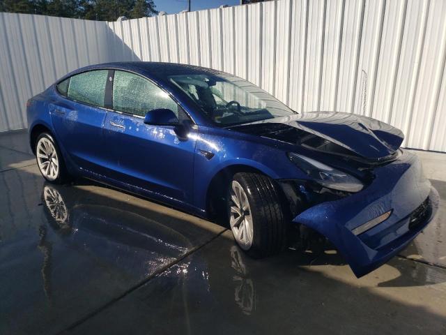 5YJ3E1EA4PF433452 - 2023 TESLA MODEL 3 BLUE photo 4