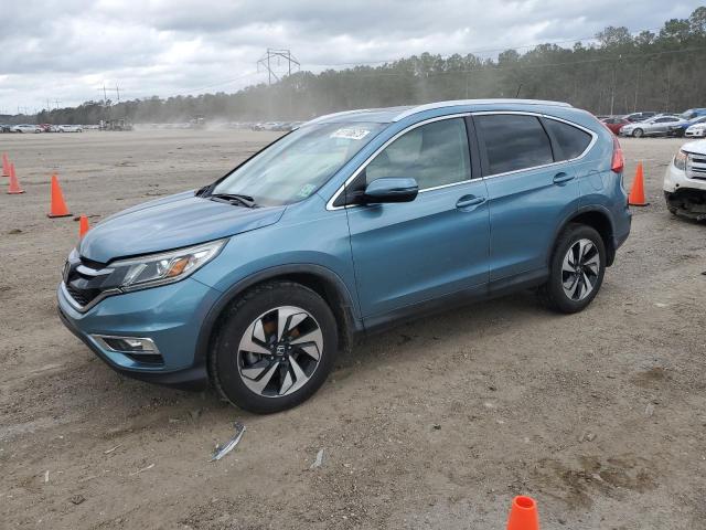 5J6RM3H93GL007513 - 2016 HONDA CR-V TOURING BLUE photo 1