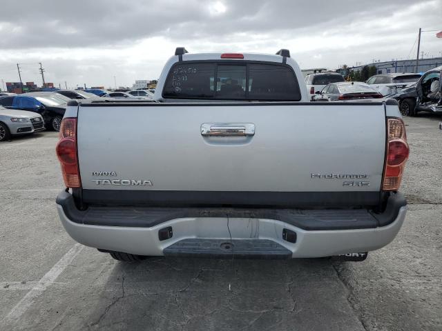 5TEKU72N66Z229340 - 2006 TOYOTA TACOMA DOUBLE CAB PRERUNNER LONG BED SILVER photo 6