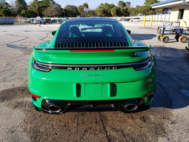 WP0AD2A92MS258662 - 2021 PORSCHE 911 TURBO GREEN photo 6