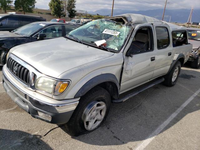 5TEGN92N03Z296896 - 2003 TOYOTA TACOMA DOUBLE CAB PRERUNNER SILVER photo 1