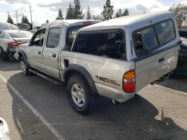 5TEGN92N03Z296896 - 2003 TOYOTA TACOMA DOUBLE CAB PRERUNNER SILVER photo 2