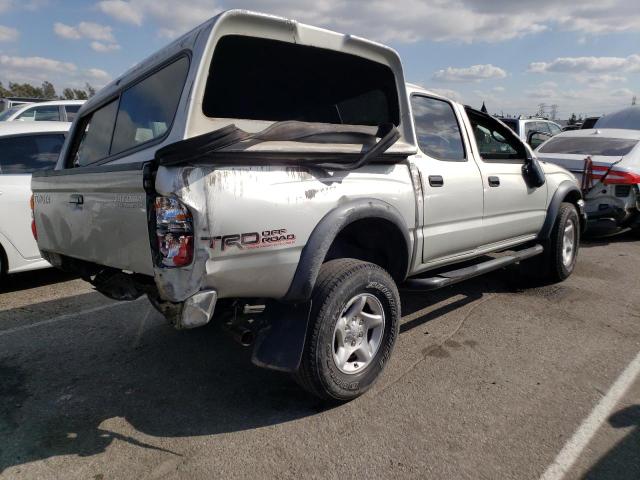5TEGN92N03Z296896 - 2003 TOYOTA TACOMA DOUBLE CAB PRERUNNER SILVER photo 3