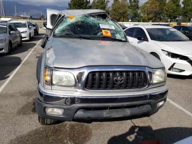 5TEGN92N03Z296896 - 2003 TOYOTA TACOMA DOUBLE CAB PRERUNNER SILVER photo 5