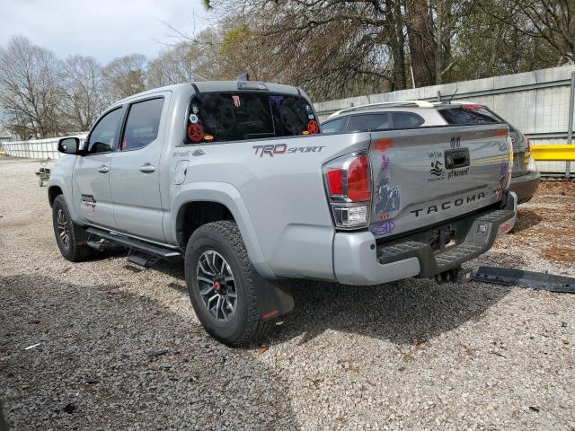 3TMAZ5CN9MM149573 - 2021 TOYOTA TACOMA DOUBLE CAB GRAY photo 2