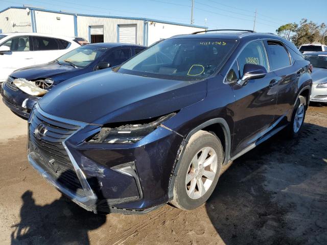 2T2BZMCA1GC048984 - 2016 LEXUS RX 350 BASE BLUE photo 1