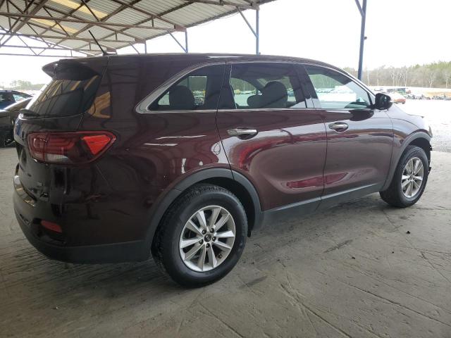 5XYPG4A37KG568852 - 2019 KIA SORENTO L BURGUNDY photo 3