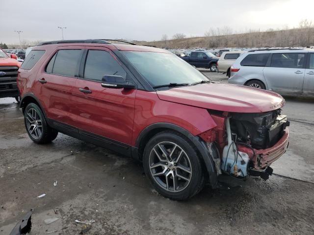 1FM5K8GT1HGB46016 - 2017 FORD EXPLORER SPORT MAROON photo 4