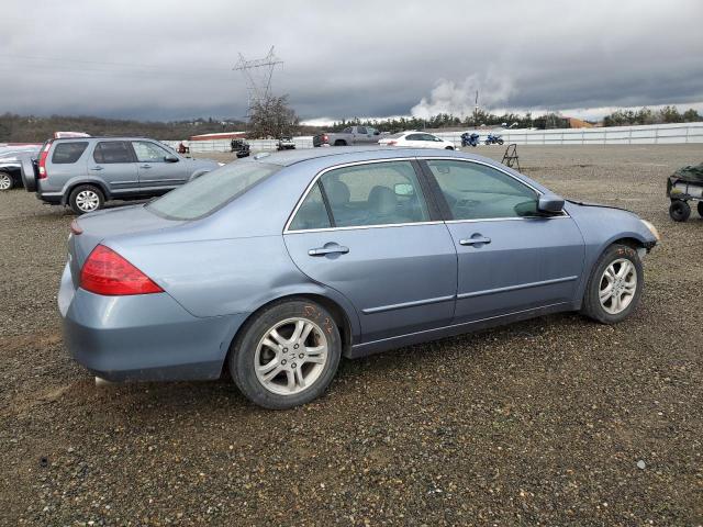 1HGCM56807A128773 - 2007 HONDA ACCORD EX BLUE photo 3