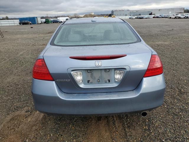 1HGCM56807A128773 - 2007 HONDA ACCORD EX BLUE photo 6