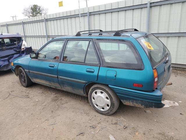 1FASP15J7SW163990 - 1995 FORD ESCORT LX GREEN photo 2