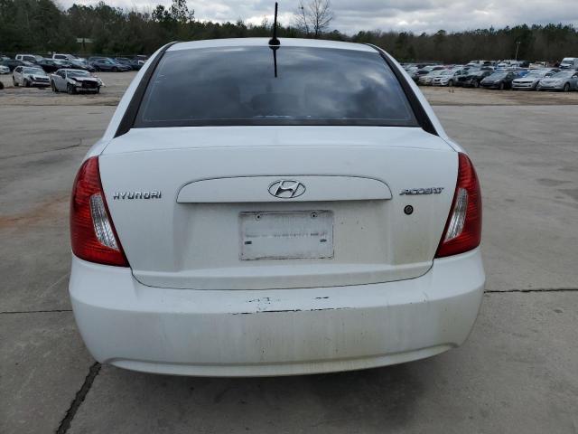 KMHCN4AC5AU461005 - 2010 HYUNDAI ACCENT GLS WHITE photo 6