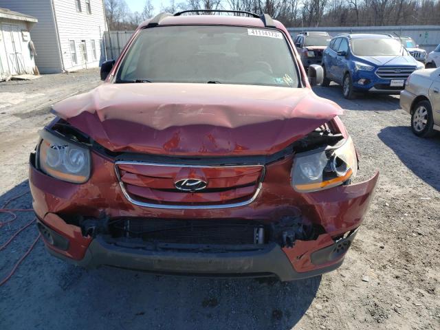 5XYZGDAB8BG015112 - 2011 HYUNDAI SANTA FE GLS MAROON photo 5