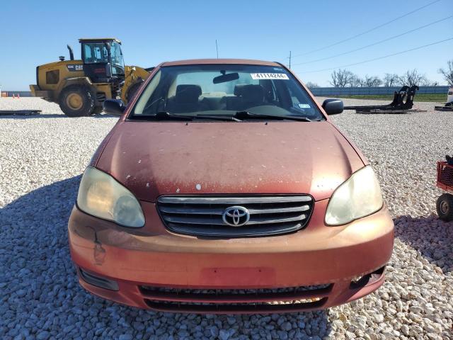 1NXBR32E63Z043405 - 2003 TOYOTA COROLLA CE ORANGE photo 5