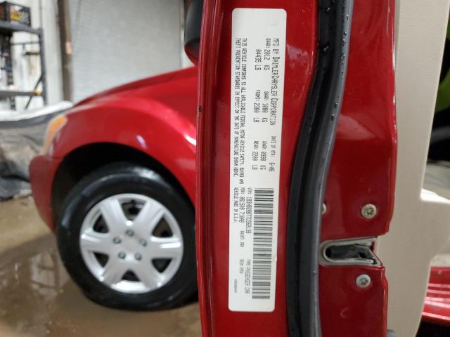 1B3HB28B77D569138 - 2007 DODGE CALIBER RED photo 12