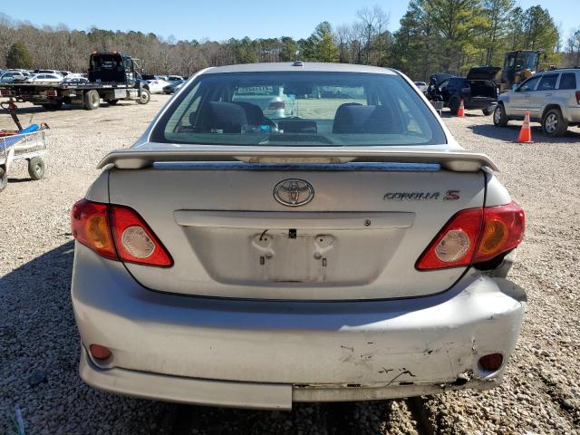2T1BU40EX9C050441 - 2009 TOYOTA COROLLA BASE SILVER photo 6