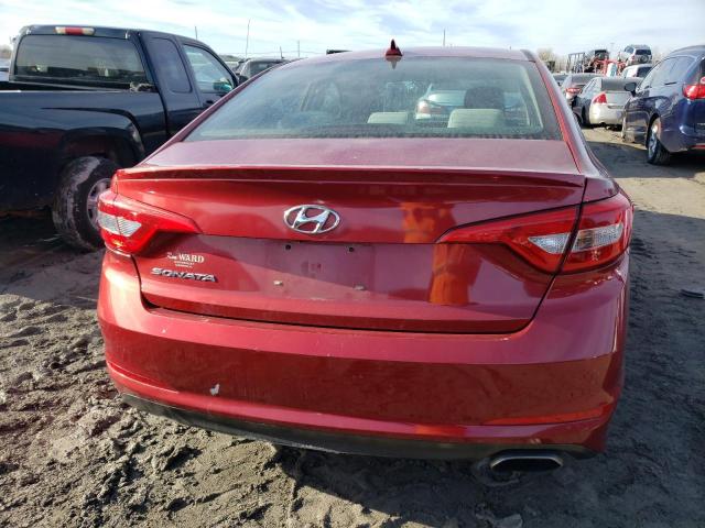 5NPE24AF6GH263147 - 2016 HYUNDAI SONATA SE BURGUNDY photo 6