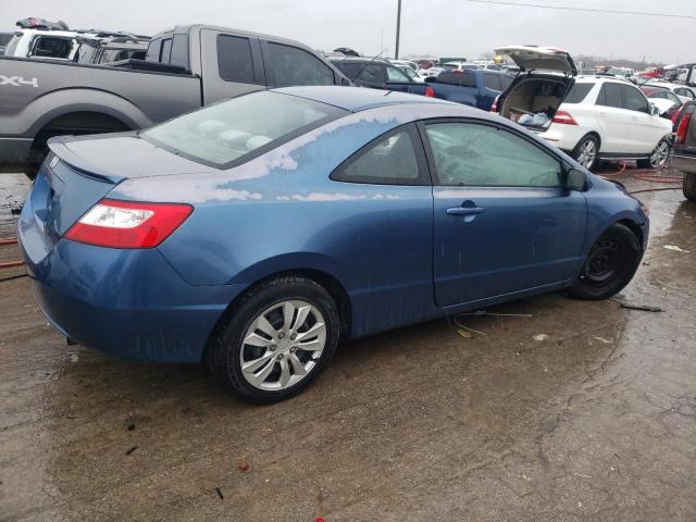 2HGFG12688H524079 - 2008 HONDA CIVIC LX BLUE photo 3