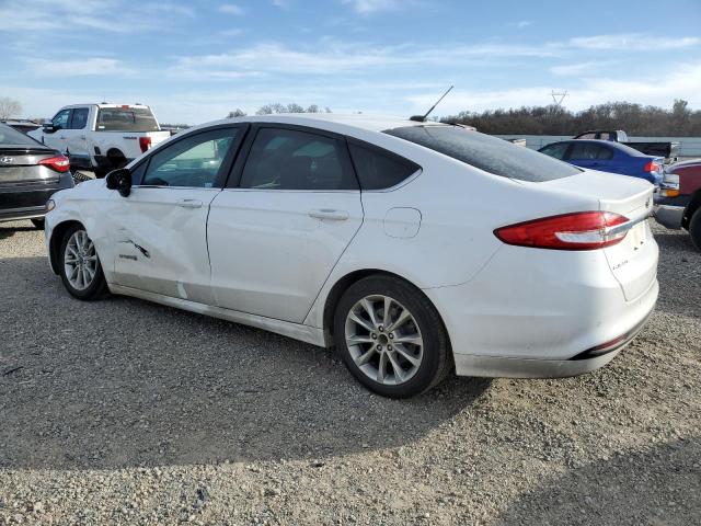 3FA6P0LU5HR242370 - 2017 FORD FUSION SE HYBRID WHITE photo 2