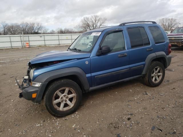 1J4GL48K46W193546 - 2006 JEEP LIBERTY 4D SPORT BLUE photo 1