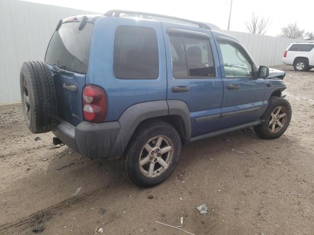 1J4GL48K46W193546 - 2006 JEEP LIBERTY 4D SPORT BLUE photo 3