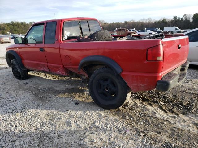 1GCCT19W7X8101419 - 1999 CHEVROLET S TRUCK S10 RED photo 2