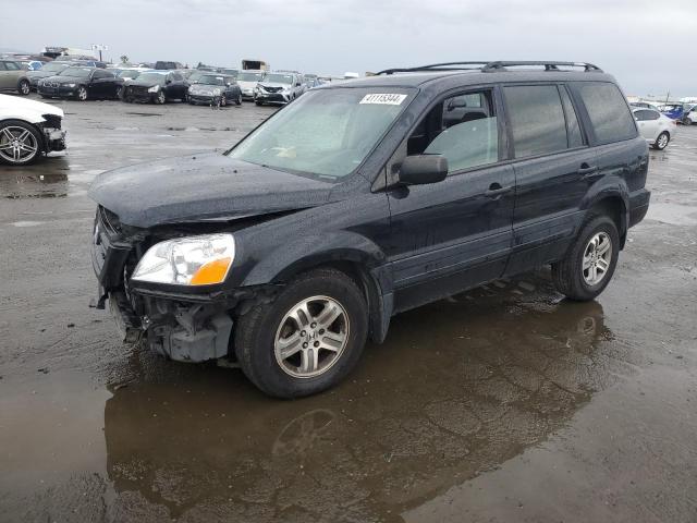 2HKYF18165H561091 - 2005 HONDA PILOT LX BLACK photo 1