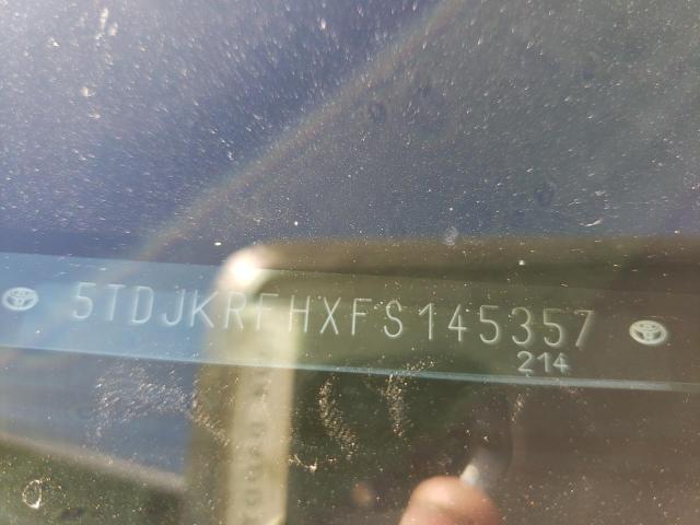 5TDJKRFHXFS145357 - 2015 TOYOTA HIGHLANDER XLE GRAY photo 13