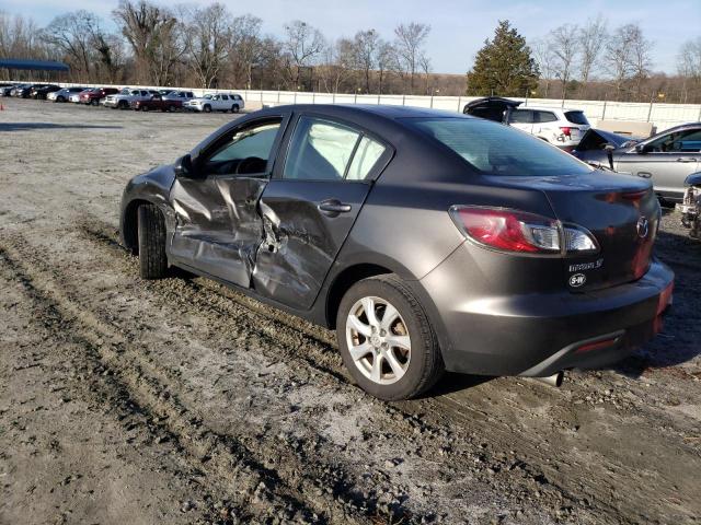 JM1BL1SG4A1314360 - 2010 MAZDA MAZDA3 I GRAY photo 2