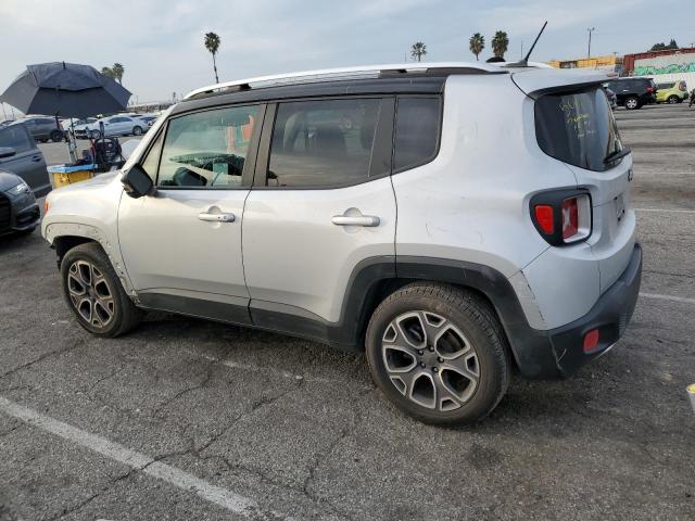 ZACCJADT1GPC91729 - 2016 JEEP RENEGADE LIMITED SILVER photo 2