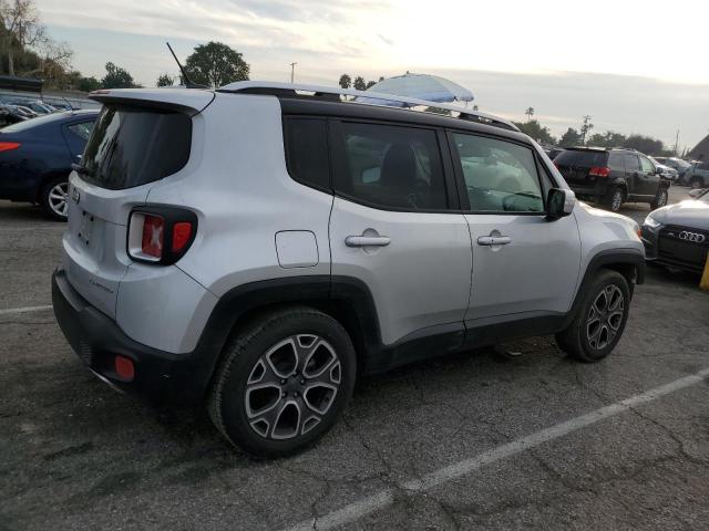 ZACCJADT1GPC91729 - 2016 JEEP RENEGADE LIMITED SILVER photo 3