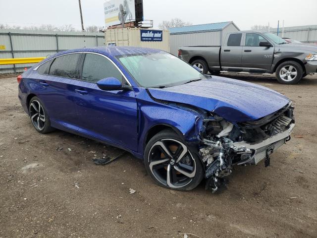 1HGCV1F32LA101465 - 2020 HONDA ACCORD SPORT BLUE photo 4