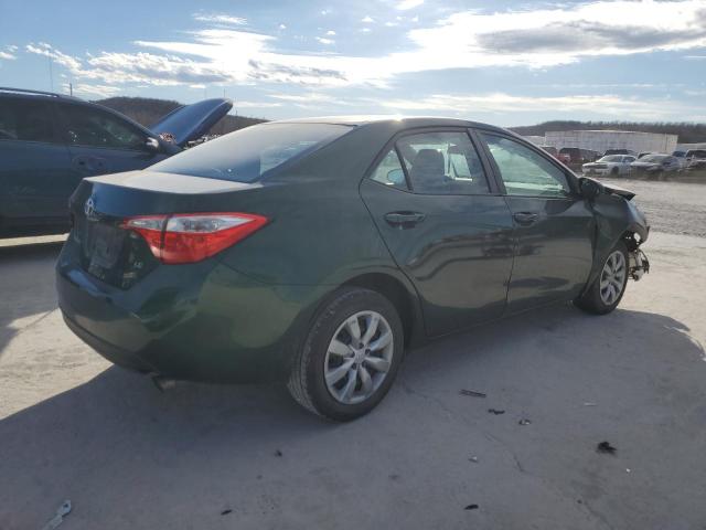 2T1BURHE9EC175944 - 2014 TOYOTA COROLLA L GREEN photo 3