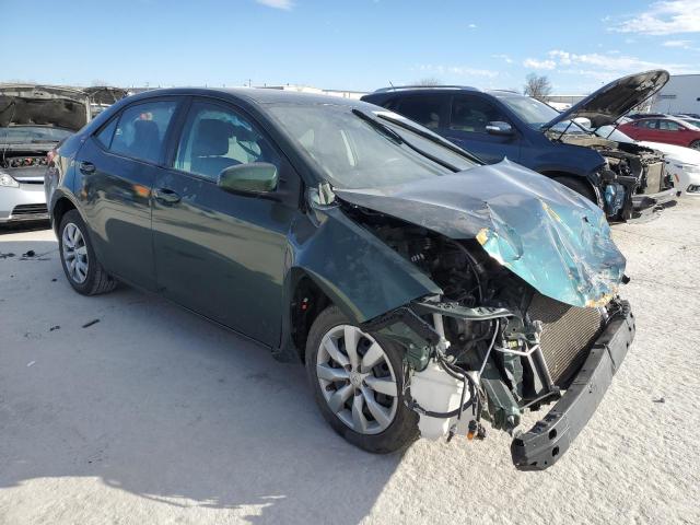 2T1BURHE9EC175944 - 2014 TOYOTA COROLLA L GREEN photo 4