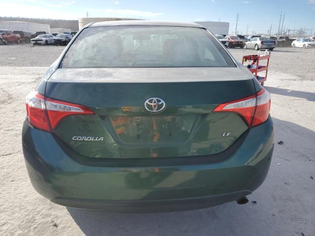 2T1BURHE9EC175944 - 2014 TOYOTA COROLLA L GREEN photo 6